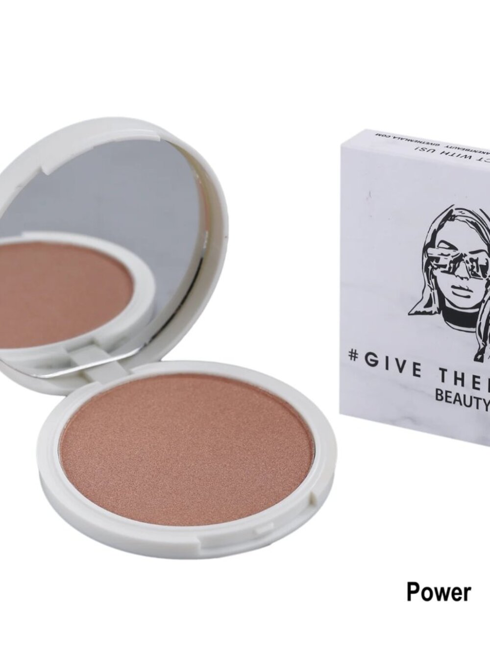 Give Them Lala Beauty Pressed Highlighter Power Luminous‎ Glow NIB